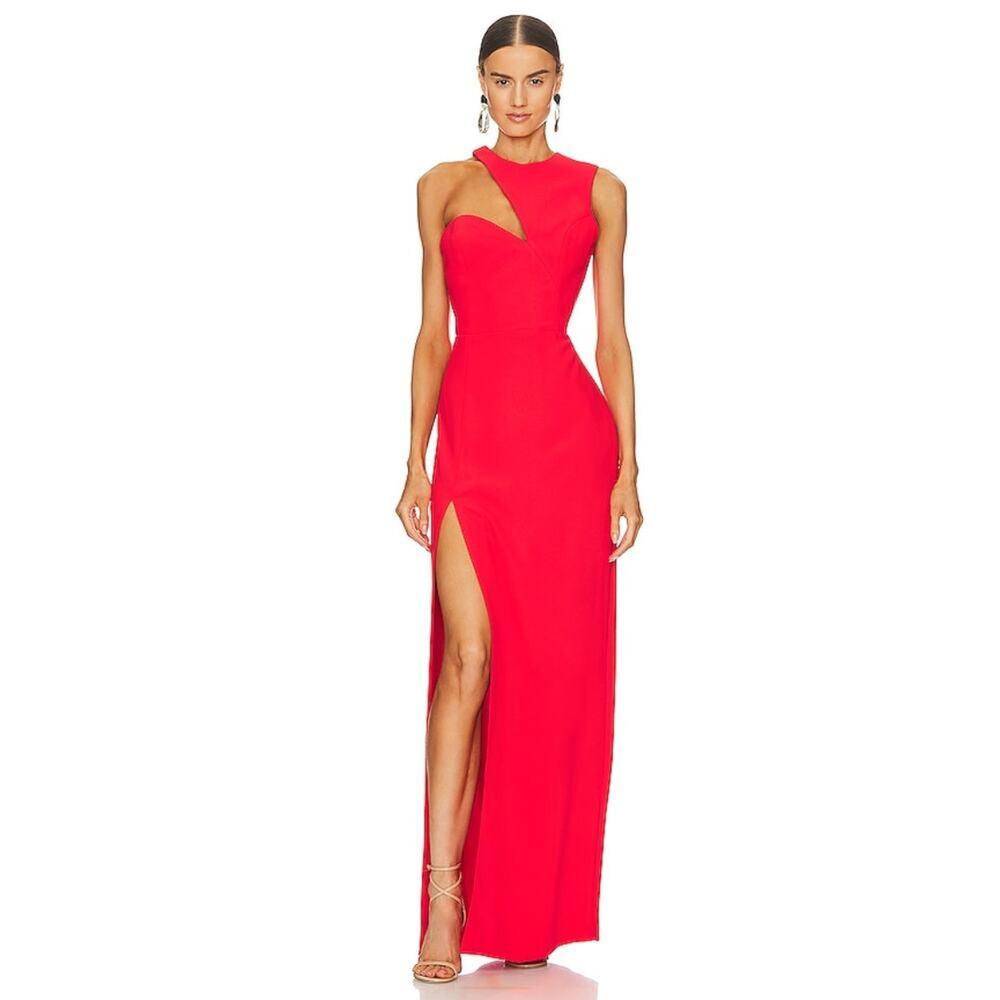 Amanda Uprichard X REVOLVE Gilda Gown in Crimson Size Small
